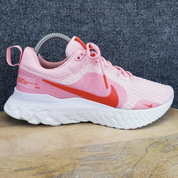 Nike Shoes - Nike React Infinity 3 Women's Size 7.5 Pink White Sneakers Shoes DZ3016-600